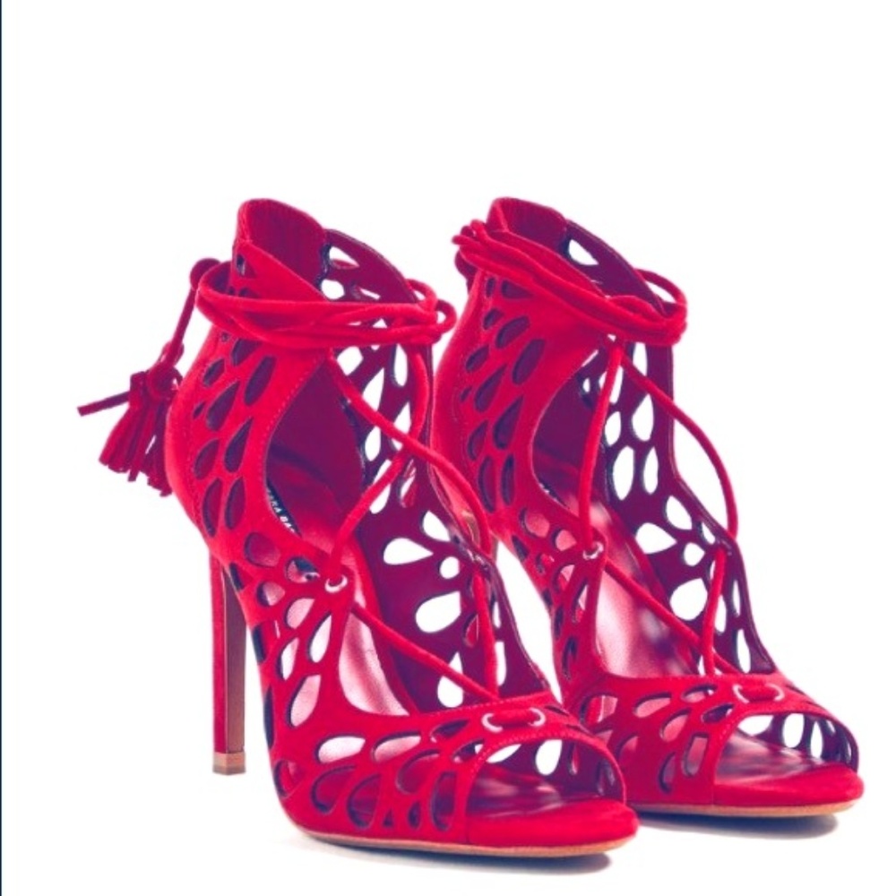 NEW - Never Used Red Heels - Zara